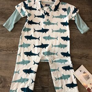 Kickee Pants Shark Romper